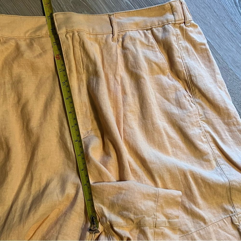 Abercrombie & Fitch linen Bermuda Tailored Orange shorts L NWT - Picture 11 of 14